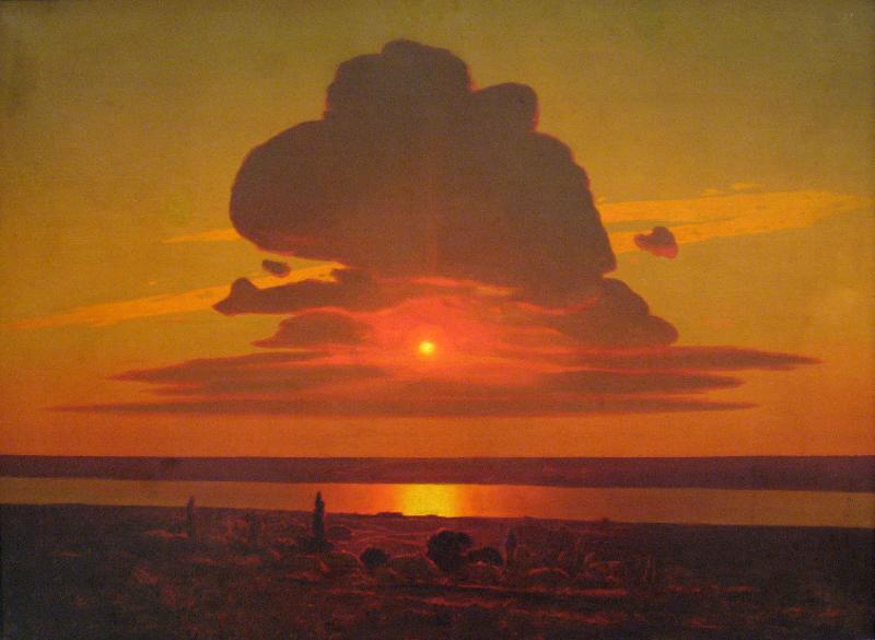 Arkhip Kuinji Red sunset on the Dnieper oil painting picture
